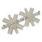 Spilla Snowflake Coco Mark con placca a 2 file in metallo e strass 05a di Chanel, set di 2, Immagine 2