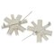 Snowflake Coco Mark Plate 2 Row Brooch Metal Rhinestone Black Stone 05a from Chanel, Set of 2, Image 3