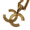 CHANEL 94P chain here mark necklace gold unisex, Image 4