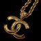 CHANEL 94P chain here mark necklace gold unisex 1
