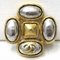 Piedra Cocomark vintage en dorado de Chanel, Imagen 1