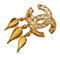 CHANEL Cocomark Brooch Gold Plated Ladies 2