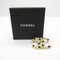 Coco Mark Brooch in Gold Black & Gold Plated from Chanel 6
