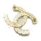 Coco Mark Brooch in Gold Black & Gold Plated from Chanel 2