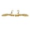 Chanel Earrings Here Mark Gold Logo Vintage, Set of 2 7