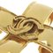CHANEL Cross Cocomark Vintage Gold Plated 94P Women's Brooch 4