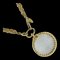 CHANEL Loupe Necklace Double Chain Vintage Gold Plated Made in France Ladies 1