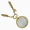 Collar de lupa CHANEL de doble cadena vintage bañado en oro Made in France Ladies, Imagen 1