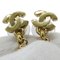 Chanel Earrings Women's Brand Coco Mademoiselle Gold Binaural Accessories 02P, Set of 2 8