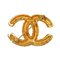 CHANEL Cocomark Lava 95A Metal Gold Brooch, Image 2