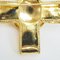 97A Coco Mark Cross Ribbon Brooch with Gold Pin from Chanel, 1997 7