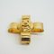 97A Coco Mark Cross Ribbon Brooch with Gold Pin from Chanel, 1997 2