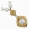Vergoldete Halskette mit künstlicher Perle von Chanel 1