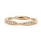 CHANEL K18PG Pink Gold Camellia Half Eternity Ring J10836 Diamond 51 2.3g Ladies 3