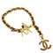 Cocomark 01a Colored Stone Bambi Metal Gold Brown Chain Bracelet from Chanel 1