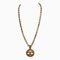 CHANEL necklace here mark gold pendant chain Lady's 1