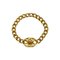 Coco Mark Metal Chain Bracelet Bangle Gold from Chanel 1