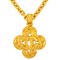 Coco Mark Clover Necklace in Metal Gold from Chanel, 1996 2