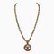 CHANEL necklace here mark gold pendant long chain ladies, Image 1