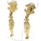 Chanel Mademoiselle Cocomark Doll Motif Gold Plated 02P Women's Earrings, Set of 2 2