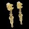 Chanel Mademoiselle Cocomark Doll Motif Gold Plated 02P Women's Earrings, Set of 2 1