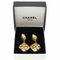 Chanel Quilted Gold Plated Ladies Earrings, Set of 2 5