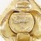 Orecchini da donna Chanel trapuntati e placcati in oro, set di 2, Immagine 4