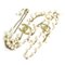 CHANEL Necklace Coco Mark Metal/Fake Pearl Gold/White Ladies, Image 2