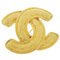 Broche Cocomark Matelasse vintage para mujer bañado en oro de Chanel, Imagen 1