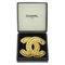 Broche Cocomark Matelasse vintage para mujer bañado en oro de Chanel, Imagen 6