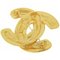 Broche Cocomark Matelasse vintage para mujer bañado en oro de Chanel, Imagen 2