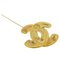 Broche Cocomark Matelasse vintage para mujer bañado en oro de Chanel, Imagen 3
