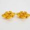 Flower Coco Earrings in Gold from Chanel, 1994, Set of 2 2