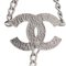 Collier Coco Mark Chain Belt Heart avec Strass en Argent de Chanel 6