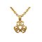 Triple Coco Mark Necklace Gold Plated Womens from Chanel 1