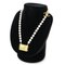 CHANEL Matelasse Collar de perlas de resina ABB847 41.5-48cm Mujer, Imagen 2