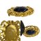 Coco Mark Motif Color Stone Brooch in Gold from Chanel, 1995 2