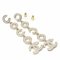 Here Mark Costume Pearl Earrings Light Gold Metal B21pc Coco B21p Swing from Chanel, Set of 2, Image 2