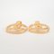 CC Coco Mark Circle Earrings in Gold from Chanel, Set of 2 3