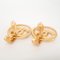 CC Coco Mark Circle Earrings in Gold from Chanel, Set of 2 7