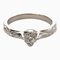 CHANEL Matelasse Fine Jewelry Ring Pt950 Platinum Diamond 8.5 Silver Ladies 1