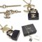 CHANEL Back Motif Pendant Necklace Metal/Resin Light Gold/Black 42/59cm B23C Cocomark Matrasse Bag Costume Jewelry 3