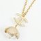 CHANEL Cocomark Flower Pearl Necklace Gold F23K 4