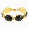 CHANEL colored stone bracelet black gold 96A Bracelet 1