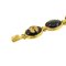 CHANEL colored stone bracelet black gold 96A Bracelet 3