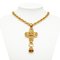 Cocomark Cross Bell Halskette Vergoldet Damen von Chanel 5