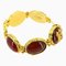 CHANEL Colored Stone Bracelet Red Gold 96A 1