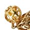 Chanel Birdcage Motif Coco Mark Earrings Gold Plated Women's, Set of 2 3