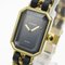 CHANEL Premiere L Wrist Watch Watch Wrist Watch H0001 Quartz Black Gold Plated leather H0001, Image 4