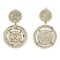Gold-Plated Earrings & Necklace from Chanel, Set of 3 2